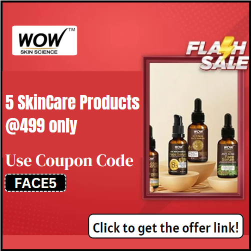 WOW Skin Deals: Get 5 WOW Skin Care Products for Just Rs 499